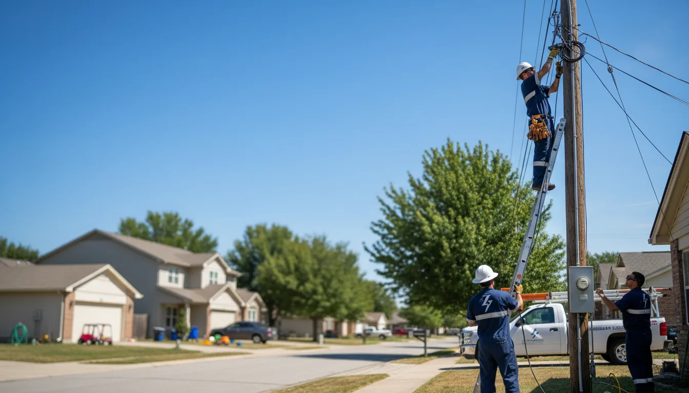 Residential electrician providing installation services in Fair Play, MO